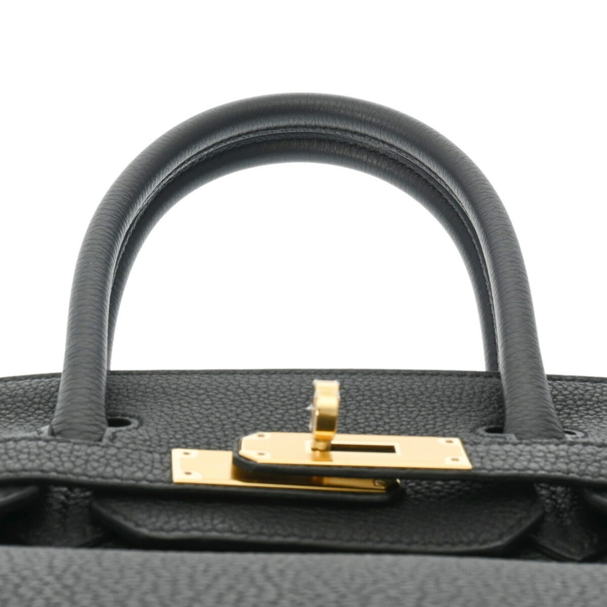 HERMES Hermes Birkin 30 Black B Stamp (Around 2023) Women's Togo Handbag