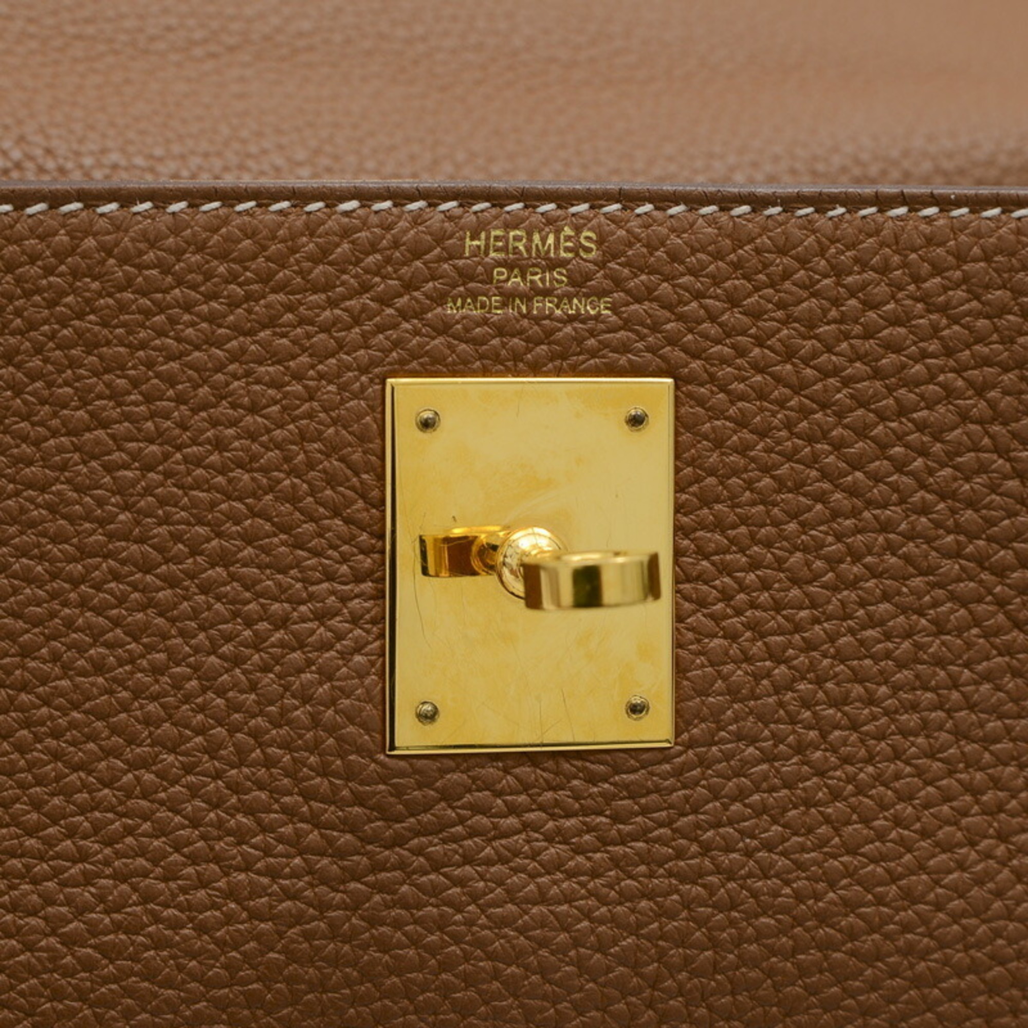 Hermes Kelly 28 Handbag Togo Gold U Stamp