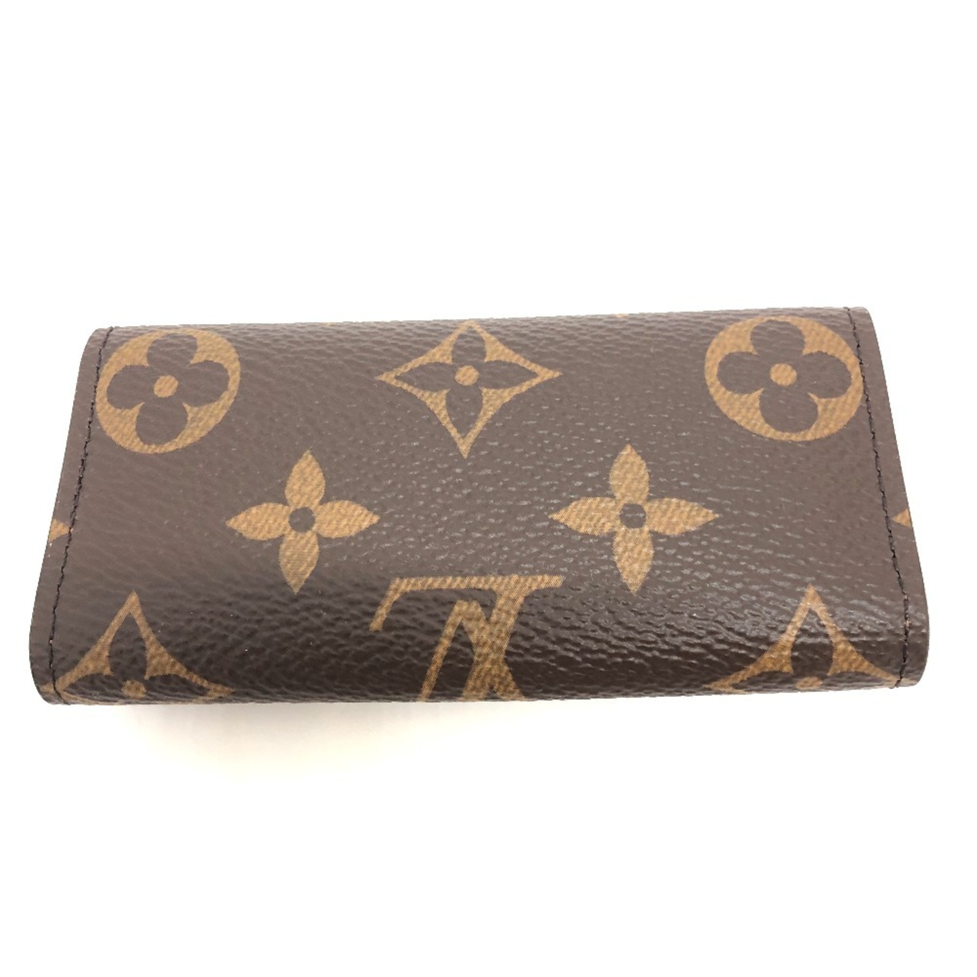 LOUIS VUITTON M69517 Multicle 4 4-ring key case, holder, small item, Monogram canvas, ladies, brown