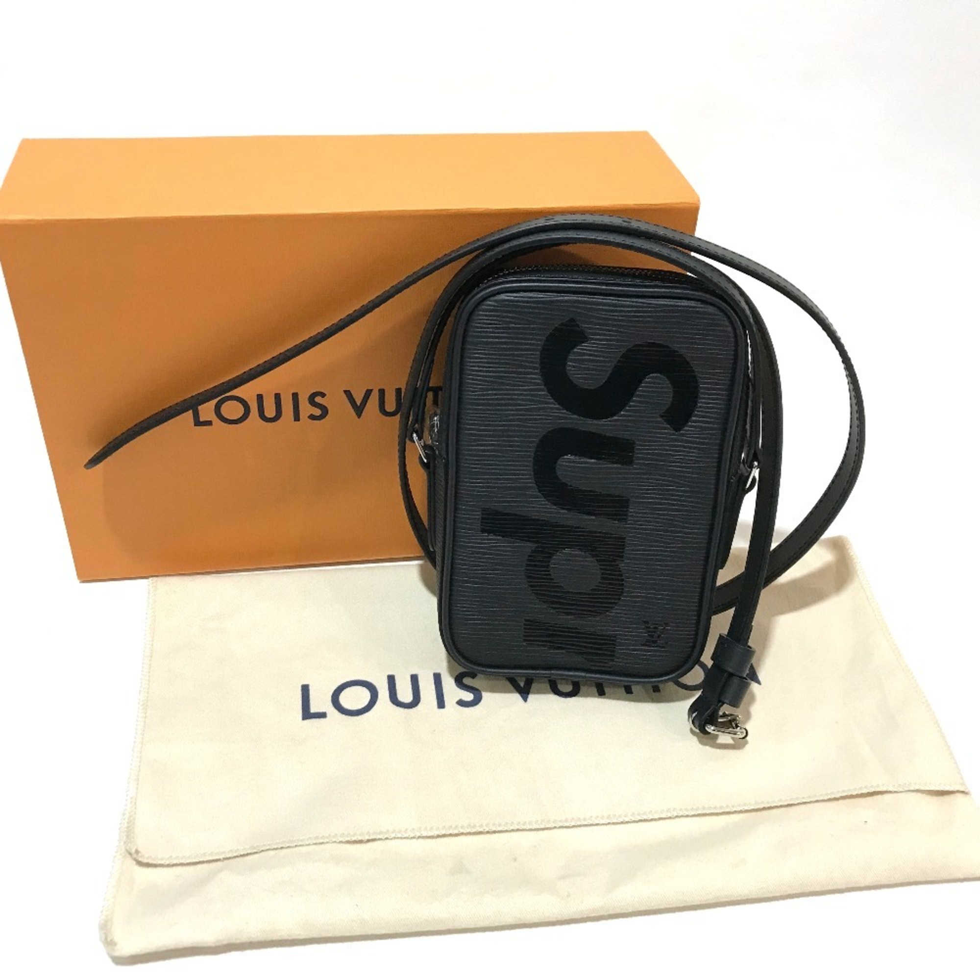 LOUIS VUITTON M54789 Pochette Danube PPM 17AW Supreme Shoulder Bag Epi Leather Men's Noir Black