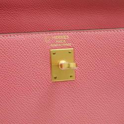 Hermes Kelly 25 Personal Handbag Rose Azalee Grimmette Matte A Stamp