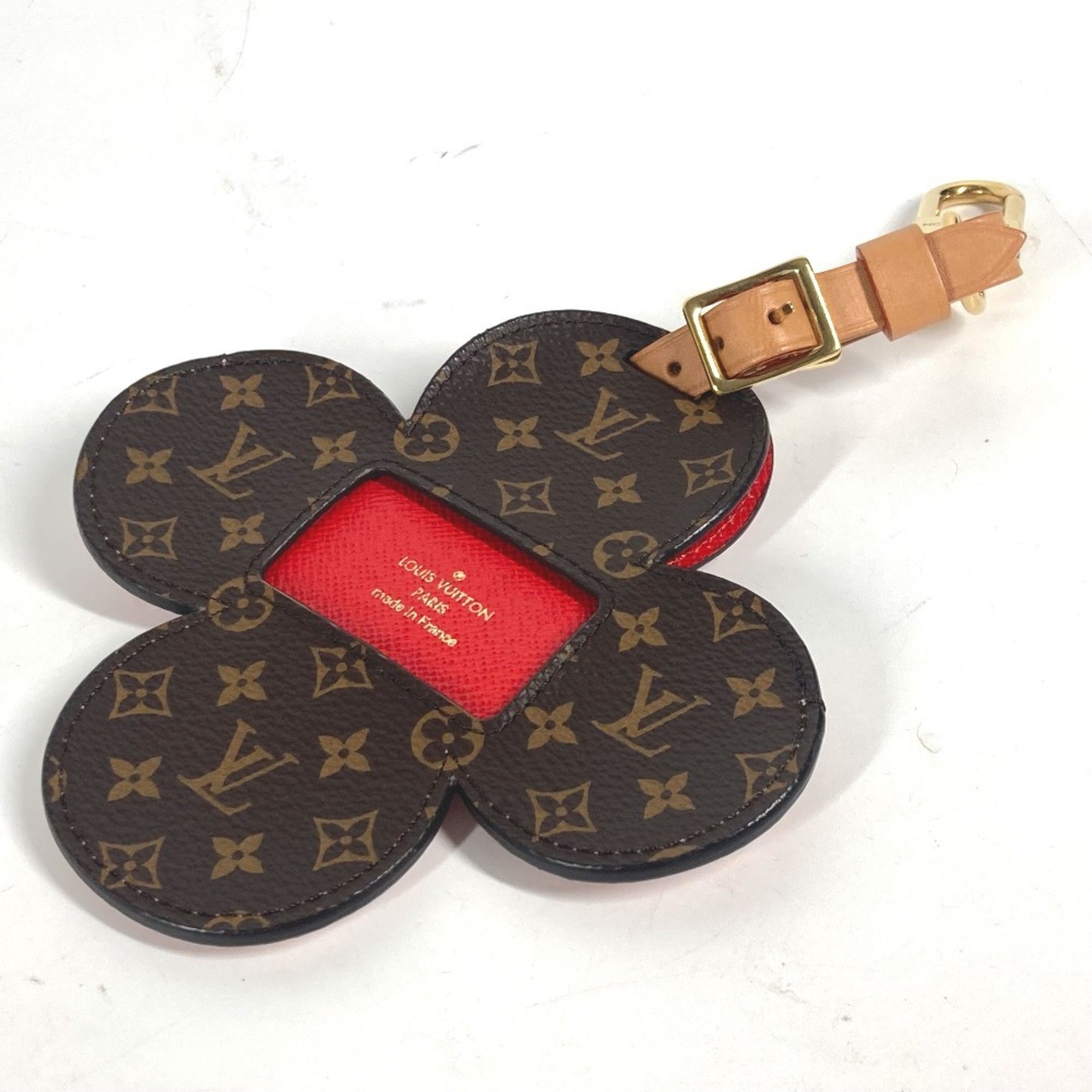 LOUIS VUITTON M69572 Monogram Epi Bijoux Sac Tag Vivienne Bag Charm Keychain Name Canvas Leather Women's Pink