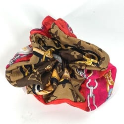 LOUIS VUITTON M76954 Monogram Scrunchie Toro Shoe Hair Tie Silk Women's Brown