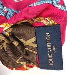 LOUIS VUITTON M76954 Monogram Scrunchie Toro Shoe Hair Tie Silk Women's Brown