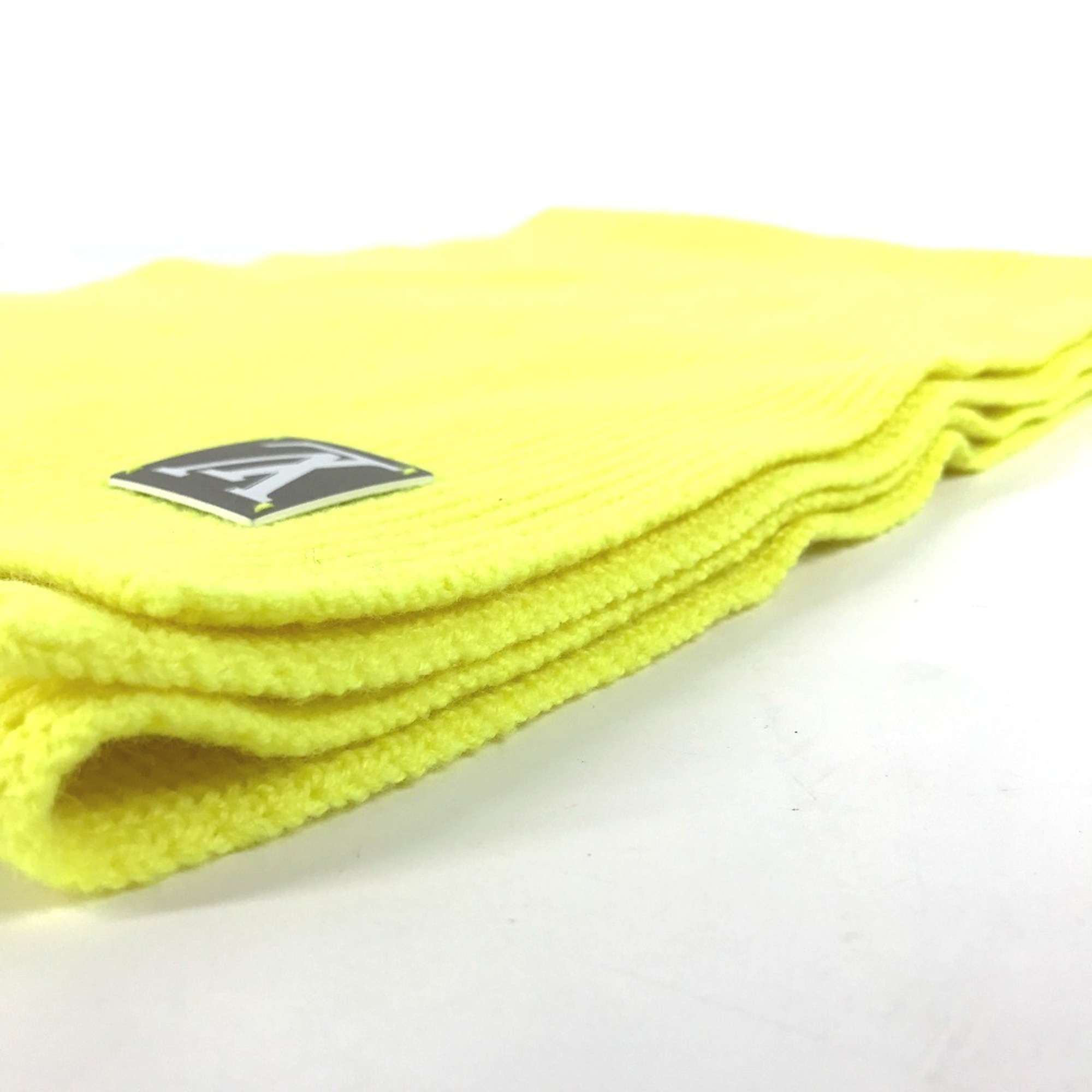 LOUIS VUITTON MP2302 Echarpe LV Upside Down Neon Scarf Wool Men's Yellow