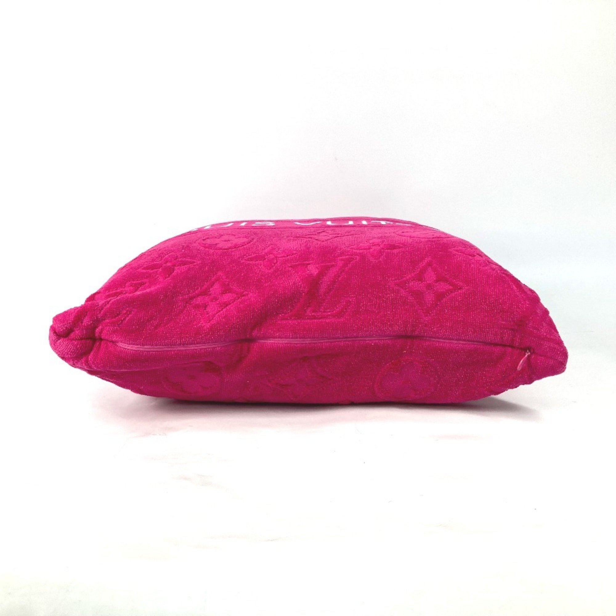 LOUIS VUITTON M77525 Coussin LV Vacation Pillow, Cushion, Cotton, Women's, Fuchsia, Pink