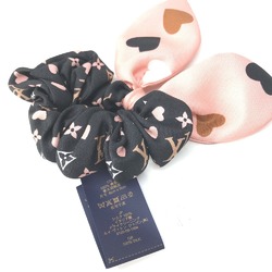 LOUIS VUITTON M78431 Monogram Heart Scrunchie Set (1 Piece Only) Hair Tie Silk Women's Pink