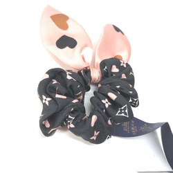 LOUIS VUITTON M78431 Monogram Heart Scrunchie Set (1 Piece Only) Hair Tie Silk Women's Pink