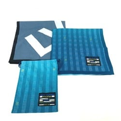 LOUIS VUITTON M77585 Set of Three Bandanas 2 Bandanas, 1 Pouch (1 Missing) Scarf Cotton Men's Blue