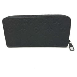 LOUIS VUITTON M69047 Monogram Zippy Wallet Vertical Long Taurillon Leather Men's Black