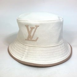 LOUIS VUITTON M77575 Bob LV Buddy Hat Cotton Women's White