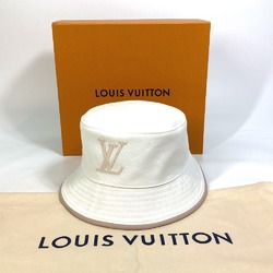 LOUIS VUITTON M77575 Bob LV Buddy Hat Cotton Women's White