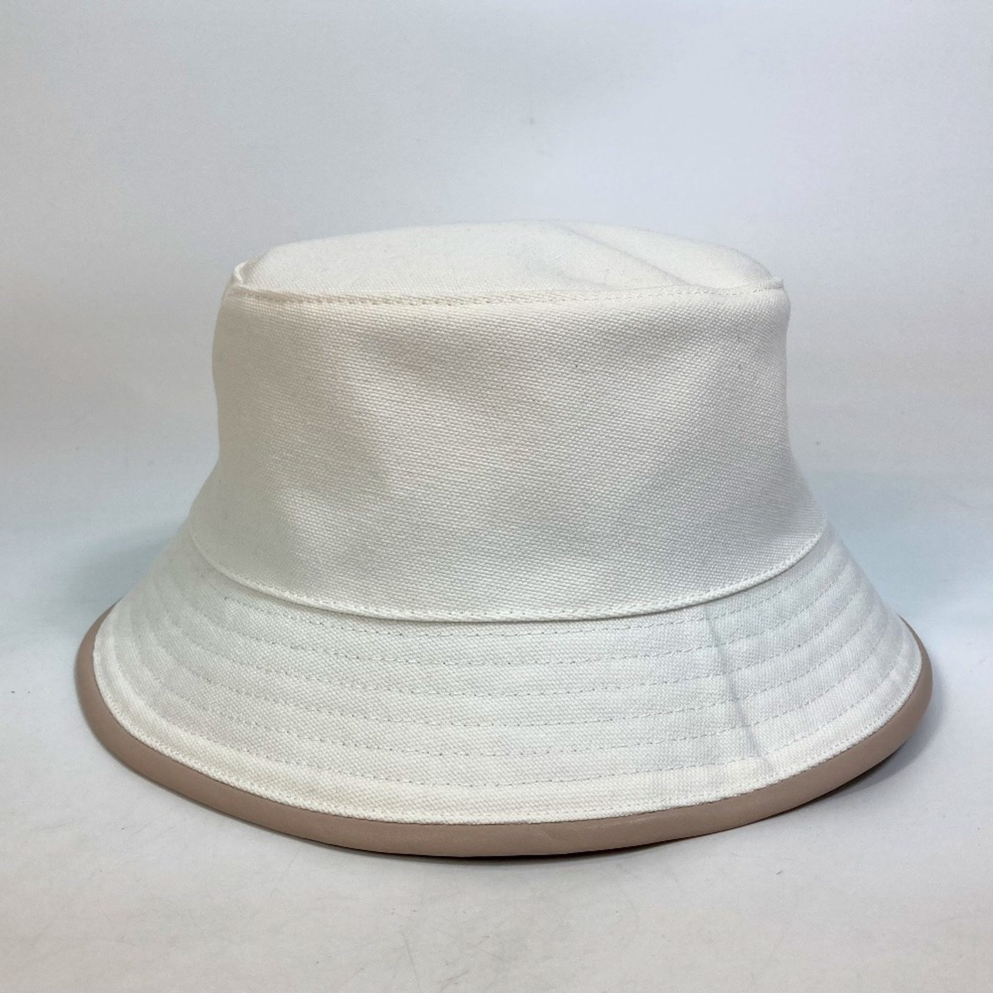 LOUIS VUITTON M77575 Bob LV Buddy Hat Cotton Women's White