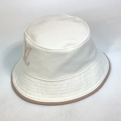 LOUIS VUITTON M77575 Bob LV Buddy Hat Cotton Women's White