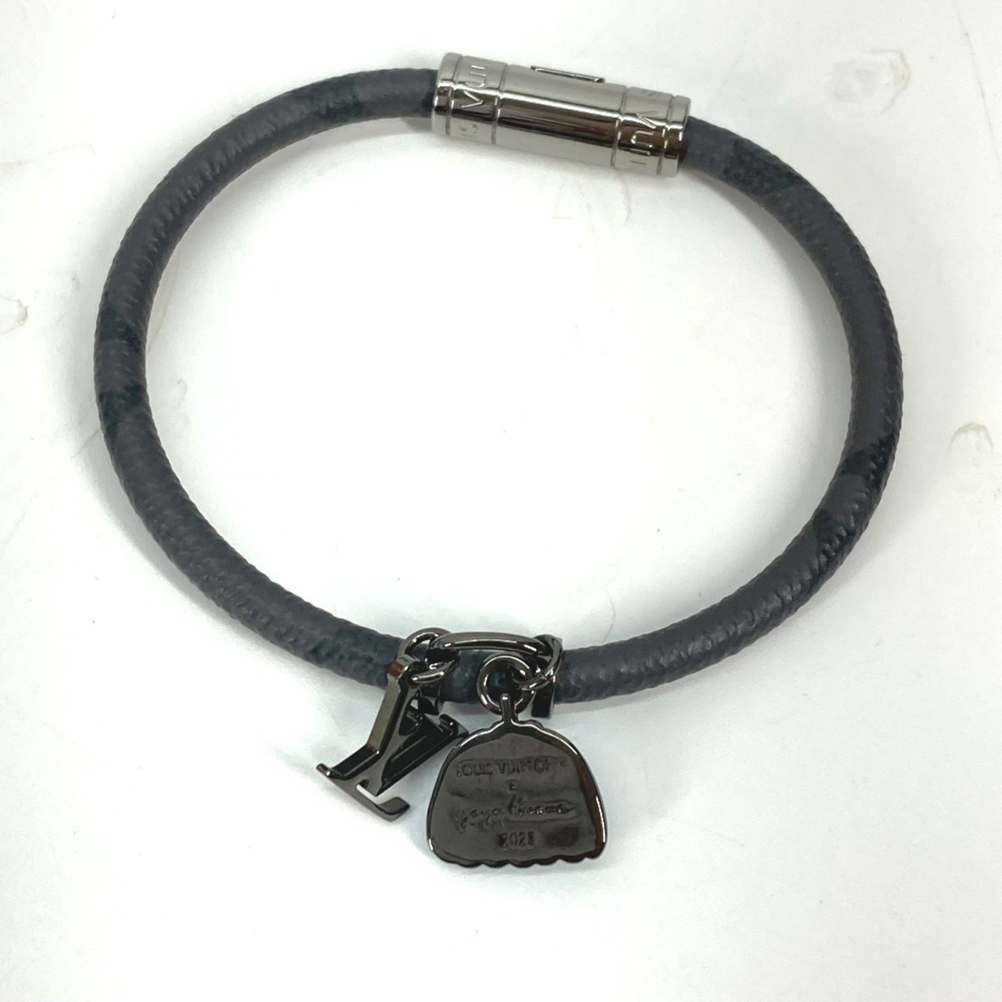 LOUIS VUITTON M8153E Yayoi Kusama LV x YK Bracelet Hang It Pumpkin Bangle Monogram Reverse Canvas Men's Grey