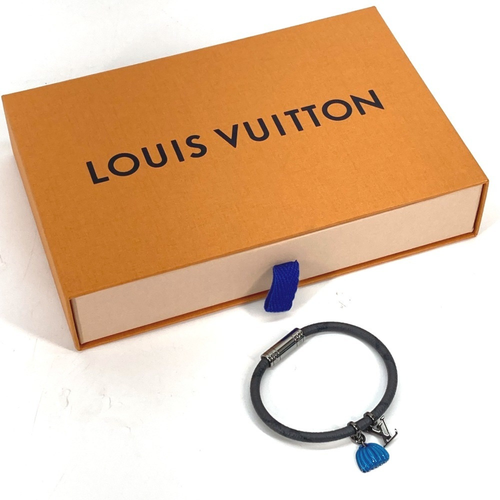 LOUIS VUITTON M8153E Yayoi Kusama LV x YK Bracelet Hang It Pumpkin Bangle Monogram Reverse Canvas Men's Grey