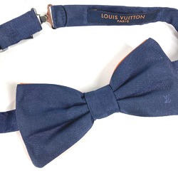 LOUIS VUITTON M73493 Bowtie Ribbon Bicolor Bow Tie Silk Men's Navy