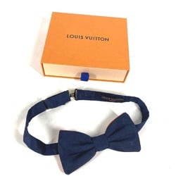 LOUIS VUITTON M73493 Bowtie Ribbon Bicolor Bow Tie Silk Men's Navy