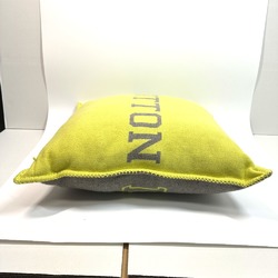 LOUIS VUITTON MP2158 Bicolor Cushion Julio Louis Pillow Wool Cashmere Men's Yellow