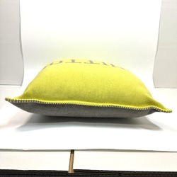 LOUIS VUITTON MP2158 Bicolor Cushion Julio Louis Pillow Wool Cashmere Men's Yellow