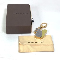 LOUIS VUITTON M66128 Squirrel Bijou Sac Animania Eclair Bag Charm Keychain Metal Women's Grey