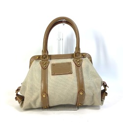 LOUIS VUITTON M48827 Antigua Sac de Nuit PM Toal Trianon Shoulder Bag Handbag Canvas Leather Women's Beige