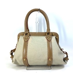 LOUIS VUITTON M48827 Antigua Sac de Nuit PM Toal Trianon Shoulder Bag Handbag Canvas Leather Women's Beige