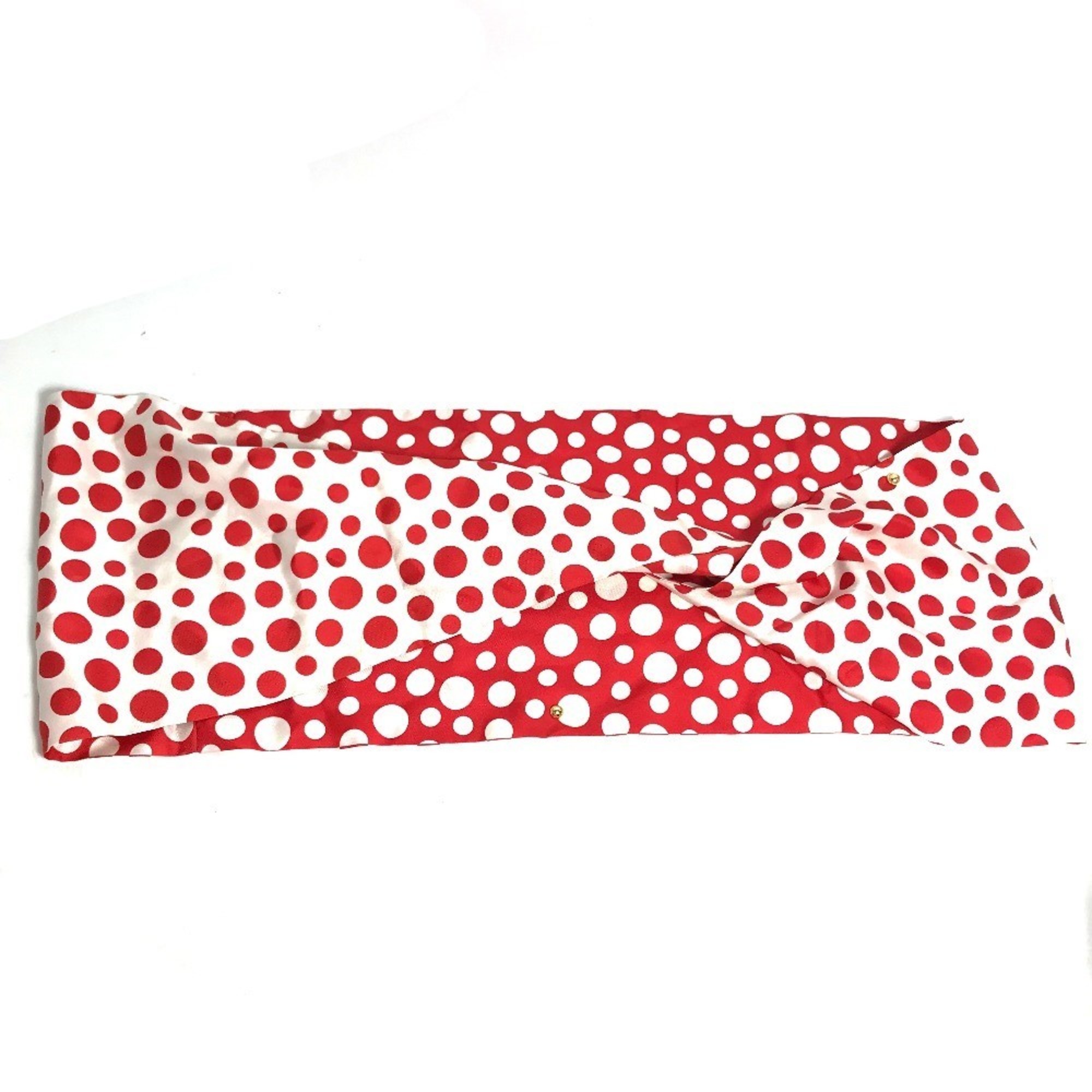 LOUIS VUITTON M74623 Yayoi Kusama Collaboration Snood Dot Infinity Scarf Silk Women's Red