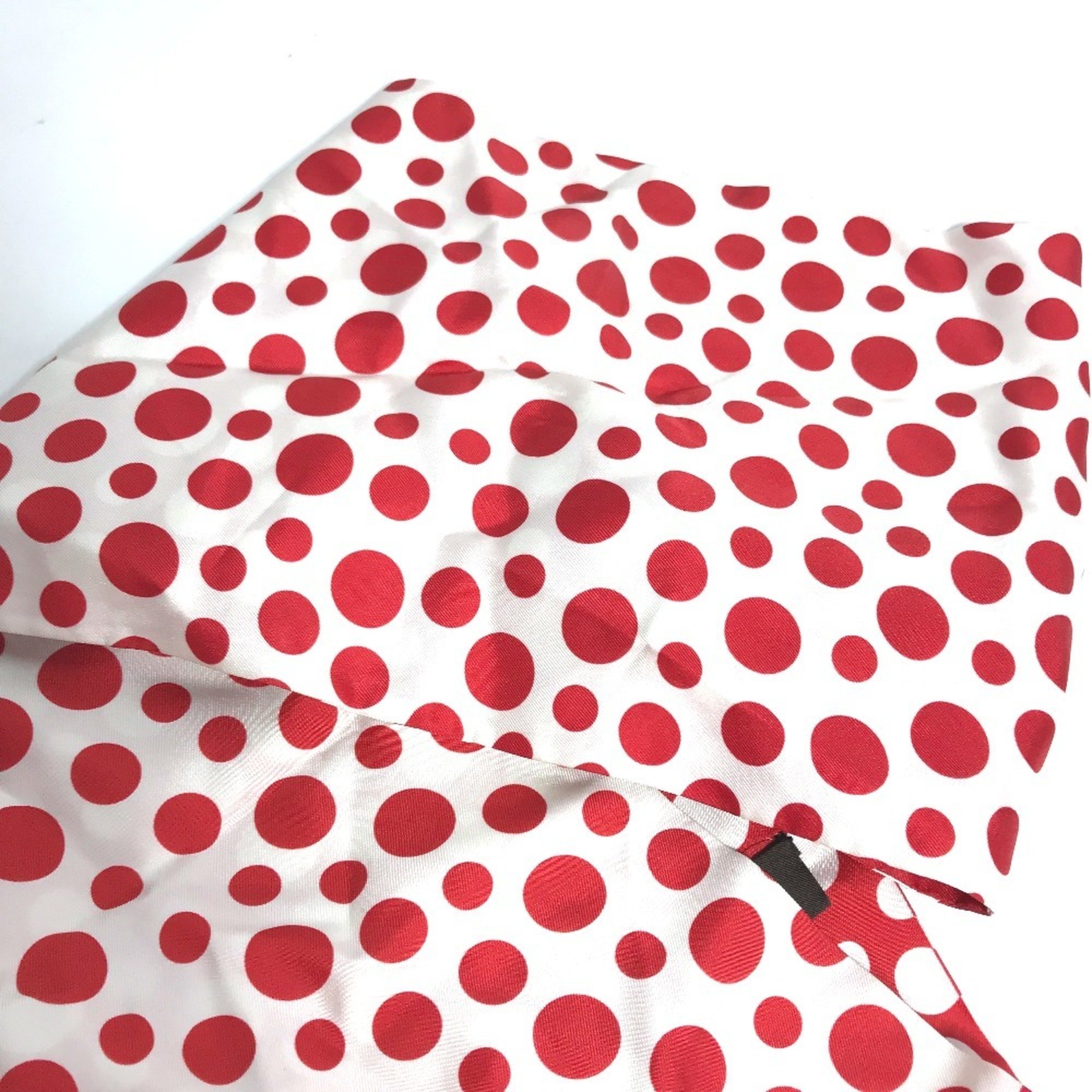 LOUIS VUITTON M74623 Yayoi Kusama Collaboration Snood Dot Infinity Scarf Silk Women's Red