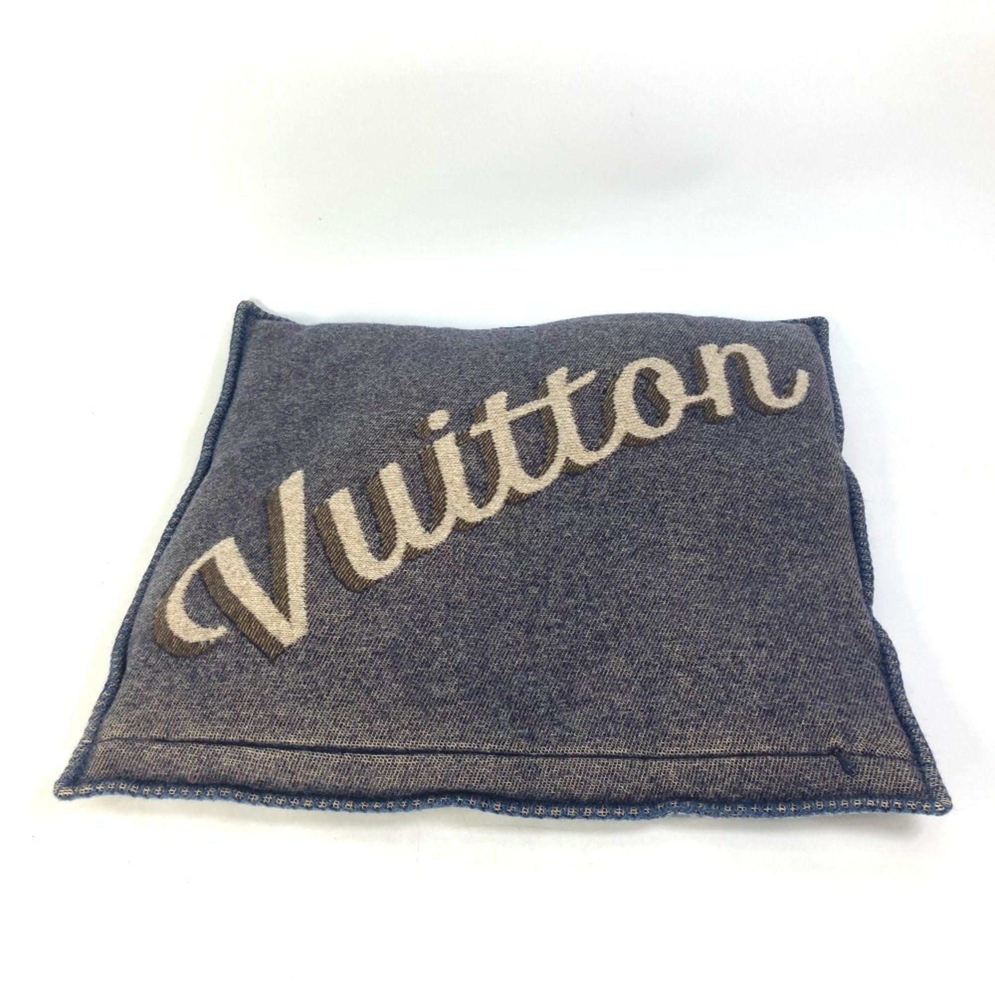 LOUIS VUITTON M70336 Pillow Cushion Wool Cashmere Women's Navy