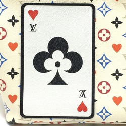 LOUIS VUITTON M57462 Game On Monogram Neverfull MM Playing Cards Tote Bag Canvas Women's Blanc Multicolor