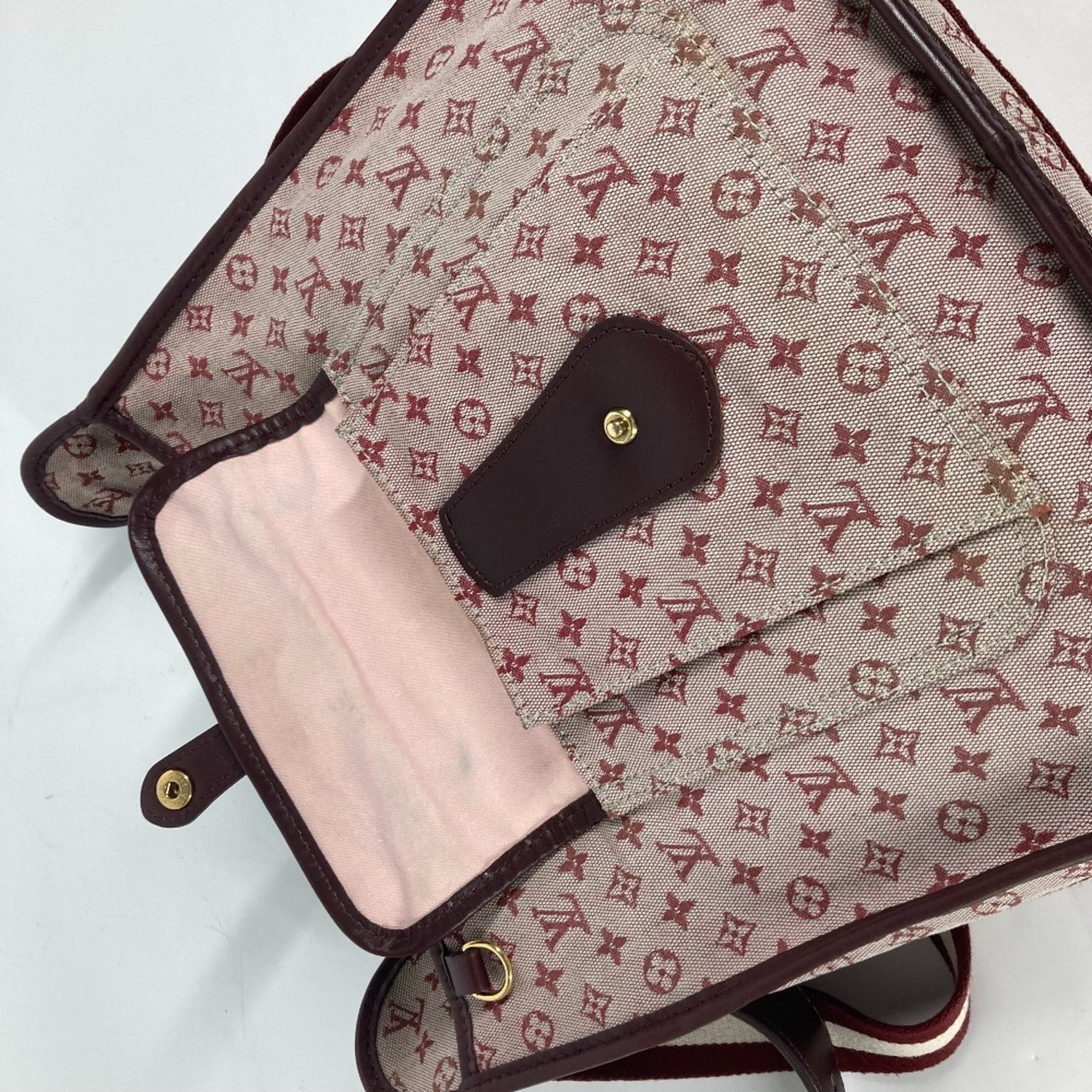 LOUIS VUITTON M92321 Monogram Busas Marie Kate Shoulder Bag Canvas Women's Cerise Red