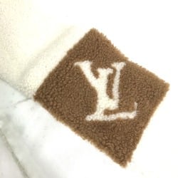 LOUIS VUITTON M77867 Scarf Never Freeze Shirring Snood Tippet Shearling Women's Beige