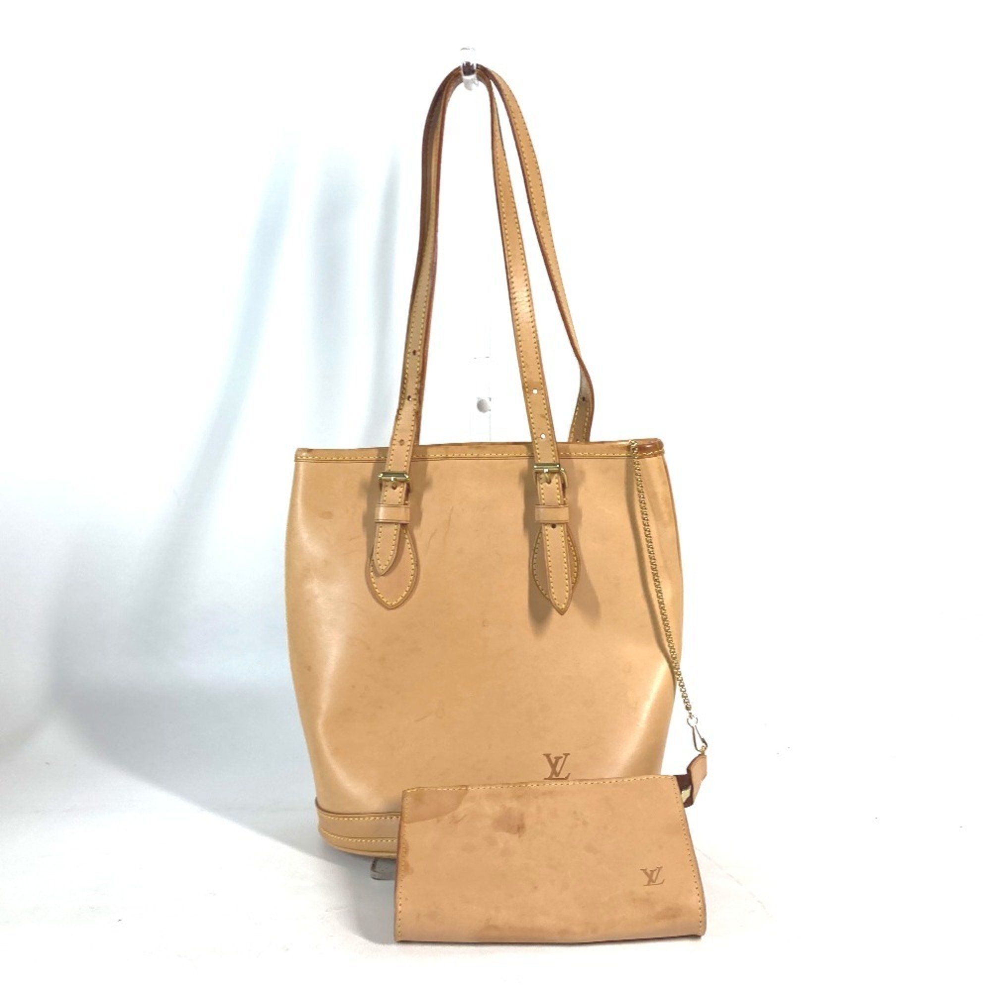 LOUIS VUITTON M85001 20th Anniversary Nomad Bucket PM Shoulder Bag Tote Tanned Leather Women's Beige