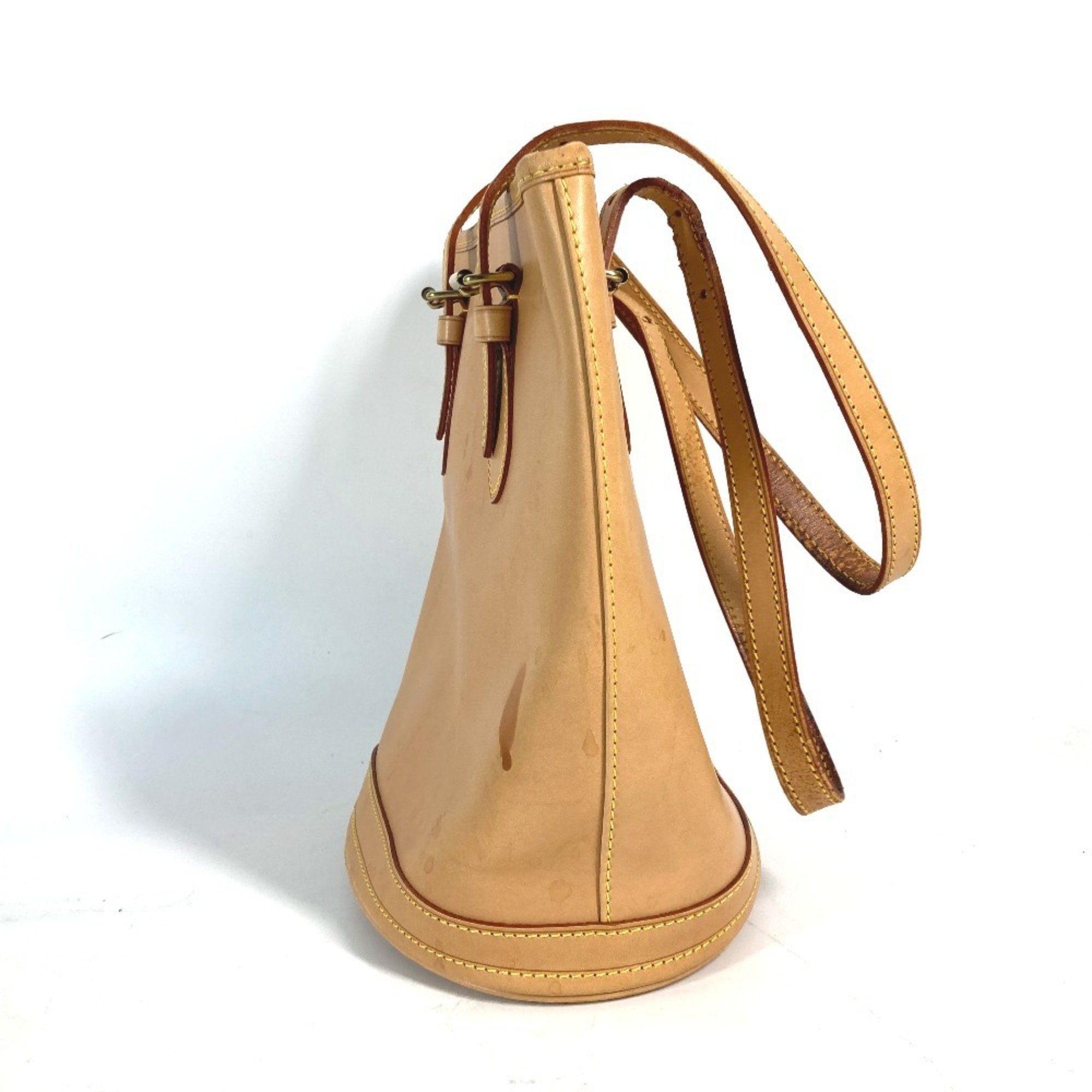 LOUIS VUITTON M85001 20th Anniversary Nomad Bucket PM Shoulder Bag Tote Tanned Leather Women's Beige