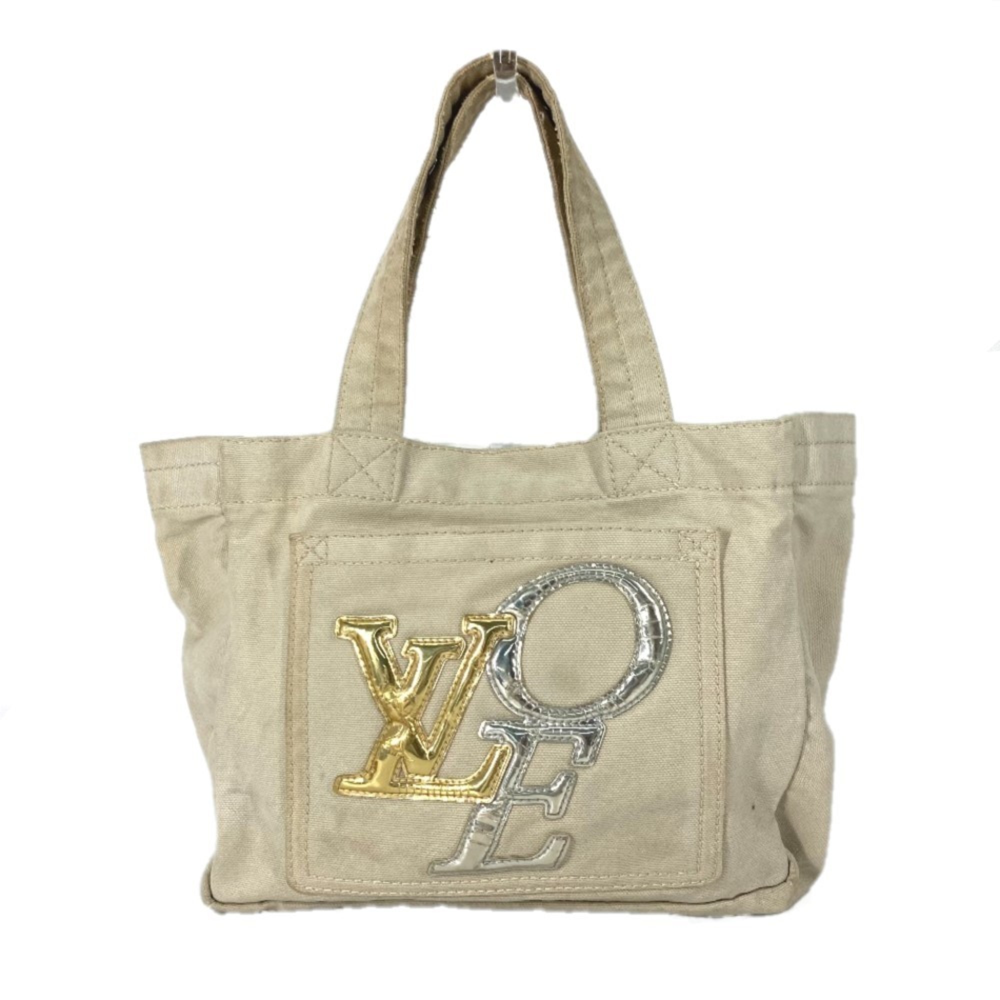 LOUIS VUITTON M95468 That's Love Handbag Tote Bag Canvas Women's Beige