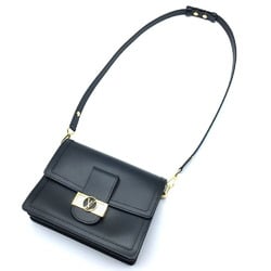 LOUIS VUITTON M55821 LV Lock Chain Dauphine MM Shoulder Bag Calfskin Women's Noir Black G-200910-19