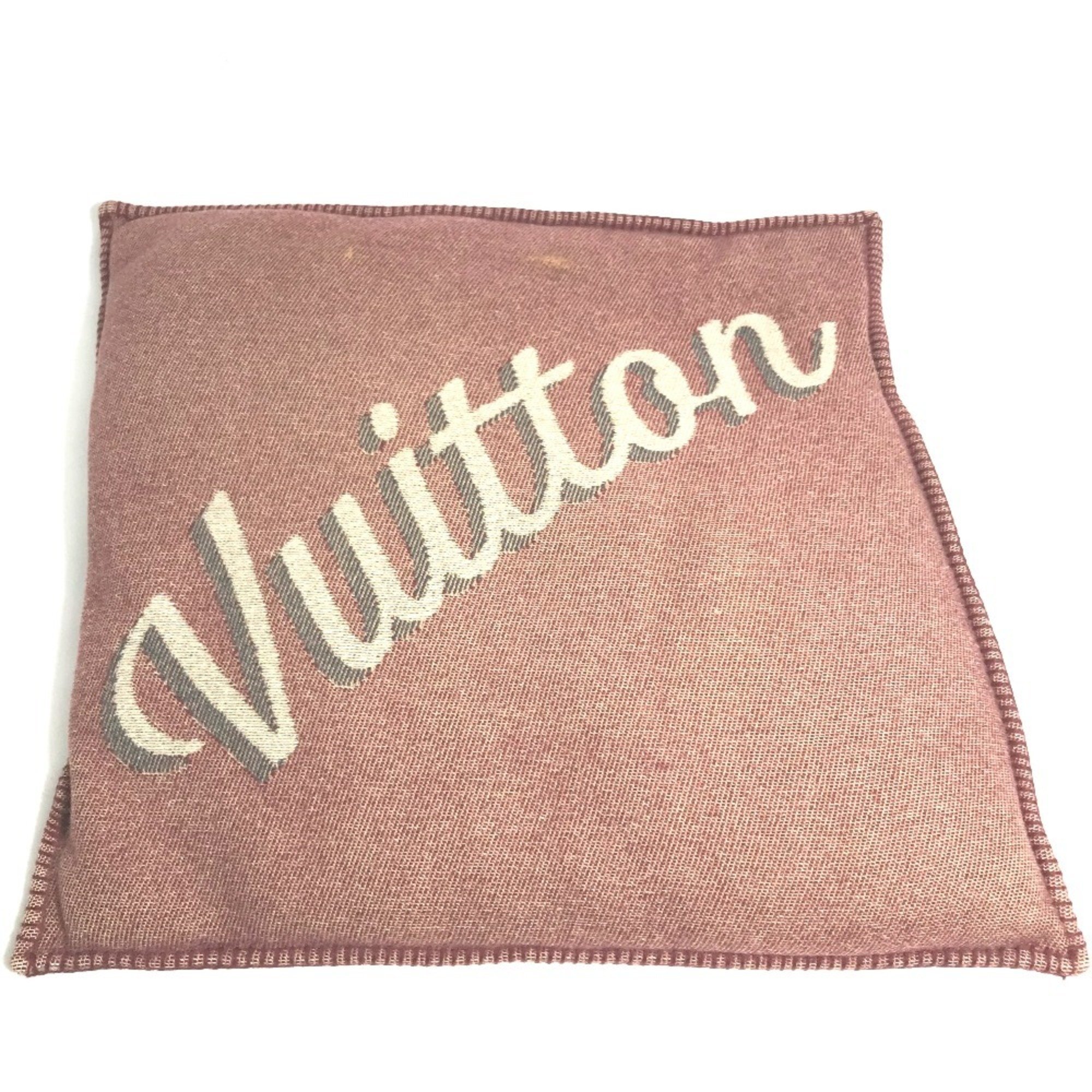 LOUIS VUITTON M70337 Pillow Cushion Wool Cashmere Women's Red