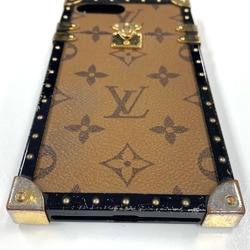 LOUIS VUITTON M64487 Monogram Reverse Eye Trunk iPhone 7+ Case Smartphone Canvas Plastic Women's Brown