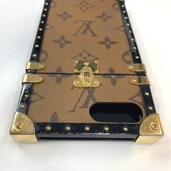 LOUIS VUITTON M64487 Monogram Reverse Eye Trunk iPhone 7+ Case Smartphone Canvas Plastic Women's Brown