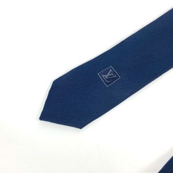 LOUIS VUITTON M70220 Pochette LV Ruban Handkerchief & Tie Set Pocket Square Silk Cotton Men's Marine Navy