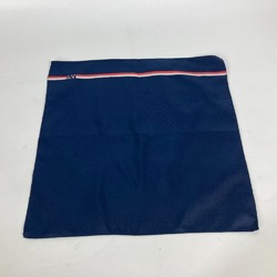 LOUIS VUITTON M70220 Pochette LV Ruban Handkerchief & Tie Set Pocket Square Silk Cotton Men's Marine Navy