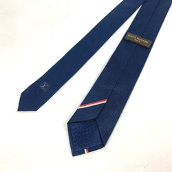 LOUIS VUITTON M70220 Pochette LV Ruban Handkerchief & Tie Set Pocket Square Silk Cotton Men's Marine Navy