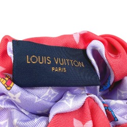 LOUIS VUITTON M77692 Hair Tie Scrunchie Set Maru 1 Piece Only Silk Women's Pink