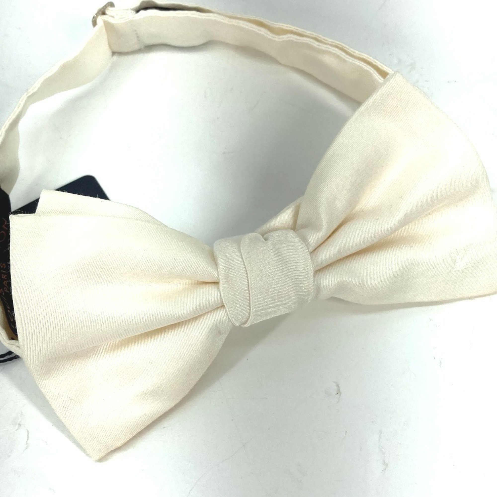 LOUIS VUITTON M73479 Necktie Bow Tie Ribbon Wool Silk Men's White