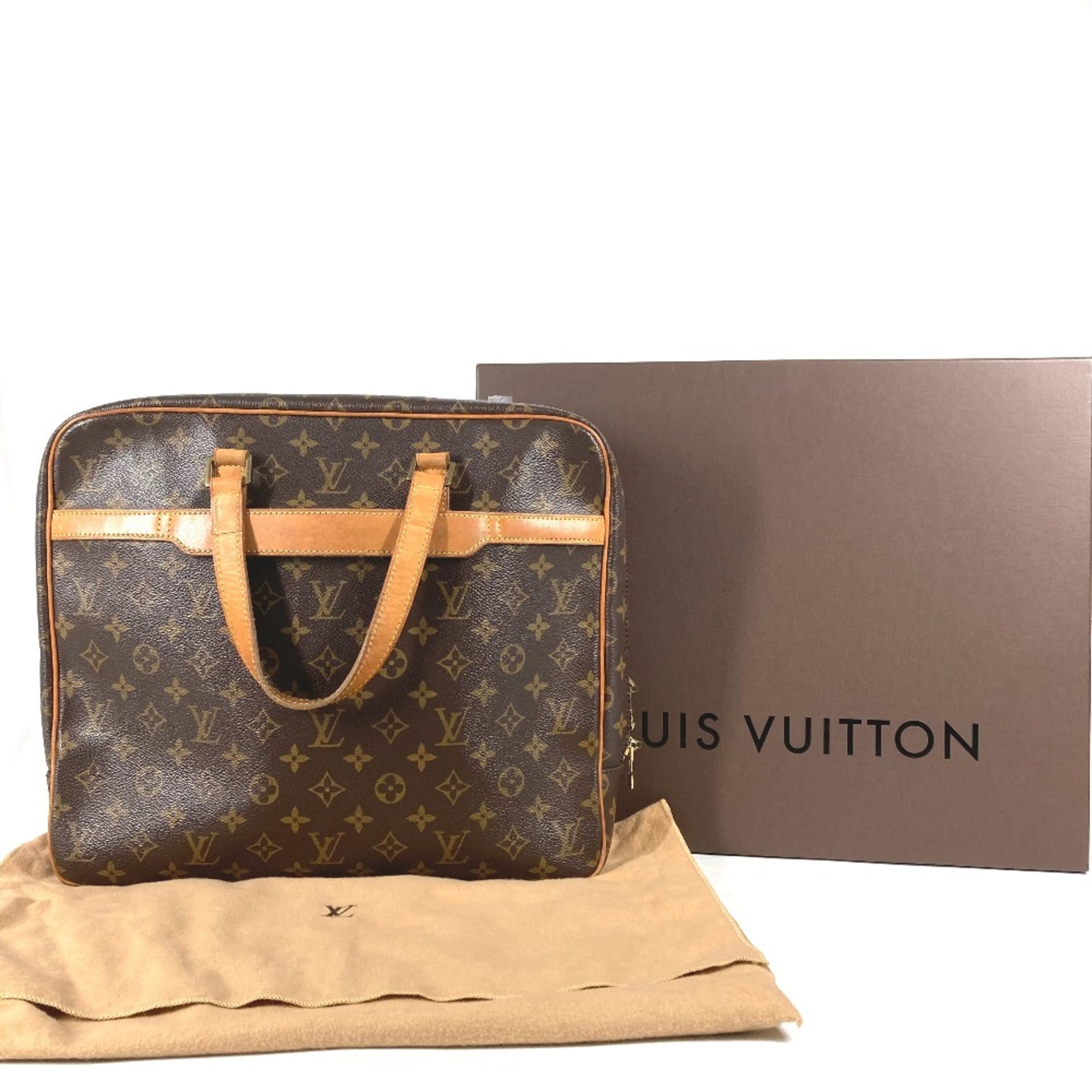 LOUIS VUITTON M53343 Monogram Porte Document Pegasus Tote Bag Handbag Canvas Men's Brown