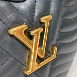 LOUIS VUITTON M52796 Pochette Bag Clutch New Wave Heart Shoulder Leather Women's Black