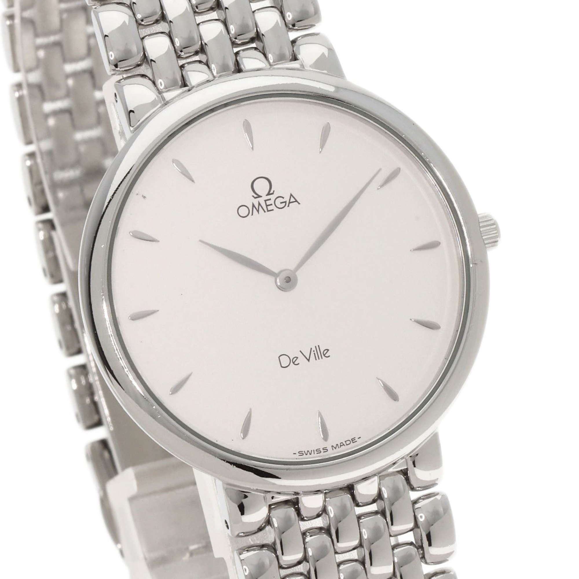 OMEGA De Ville Watch Stainless Steel SS Men's