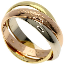 Cartier Trinity #53 Ring, K18 Yellow Gold, K18WG, K18PG, Women's, CARTIER