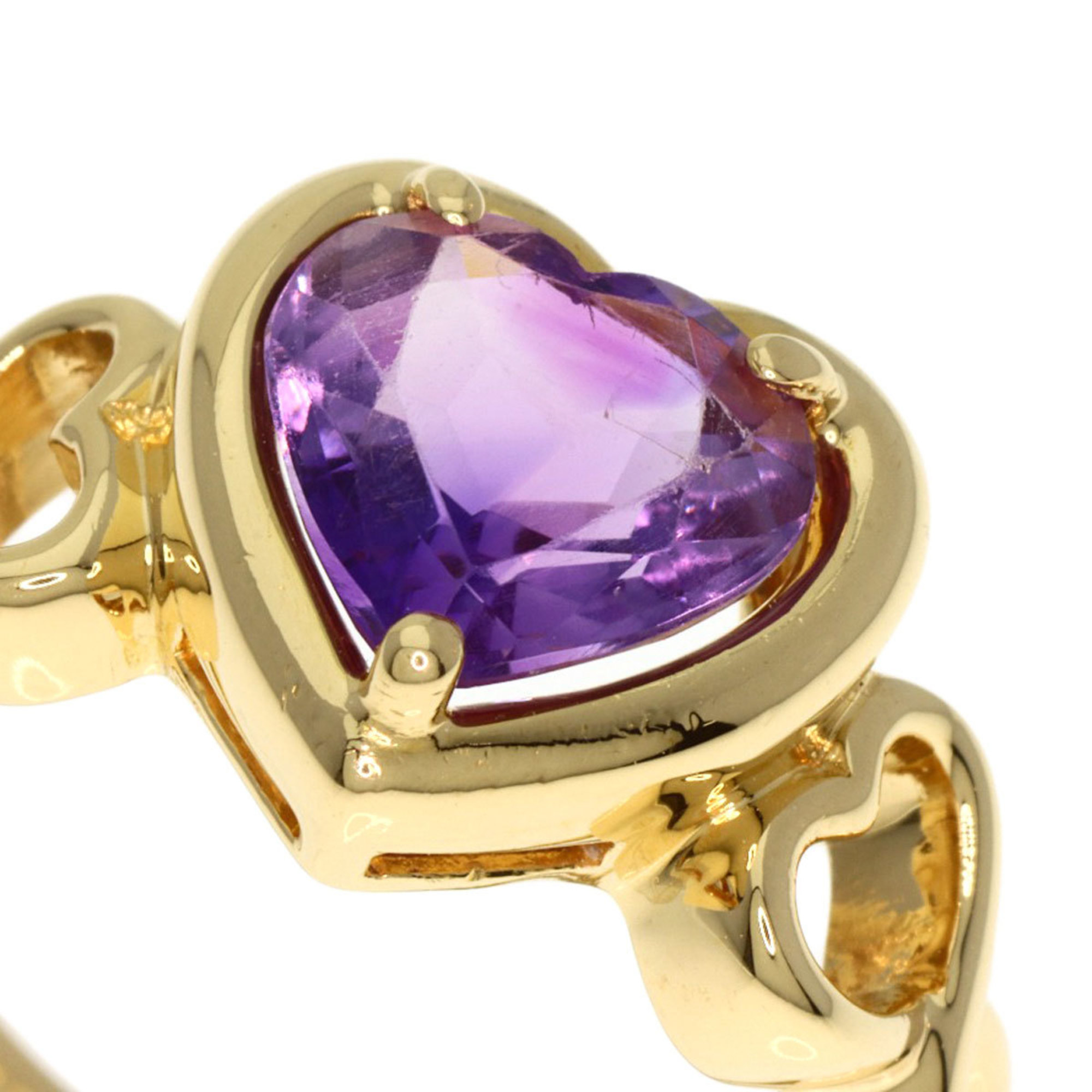 Tiffany Heart Amethyst Ring, 18K Yellow Gold, Women's, TIFFANY&Co.